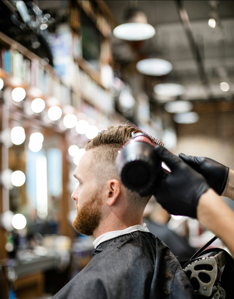 Professional men’s haircut
