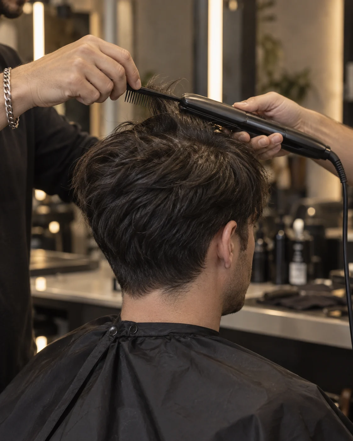 Hair colour treatment for men